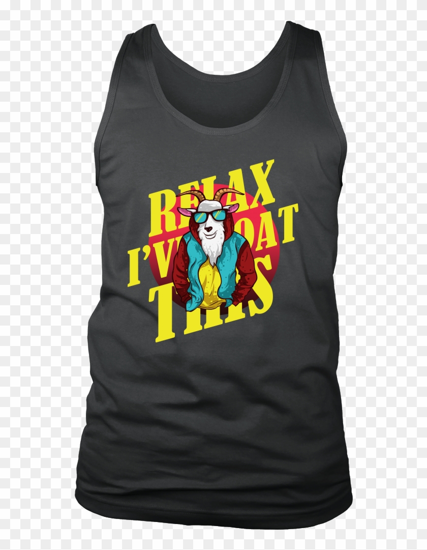 Relax I've Goat This Funny Farmer Animal Goats Men's - Active Tank Clipart