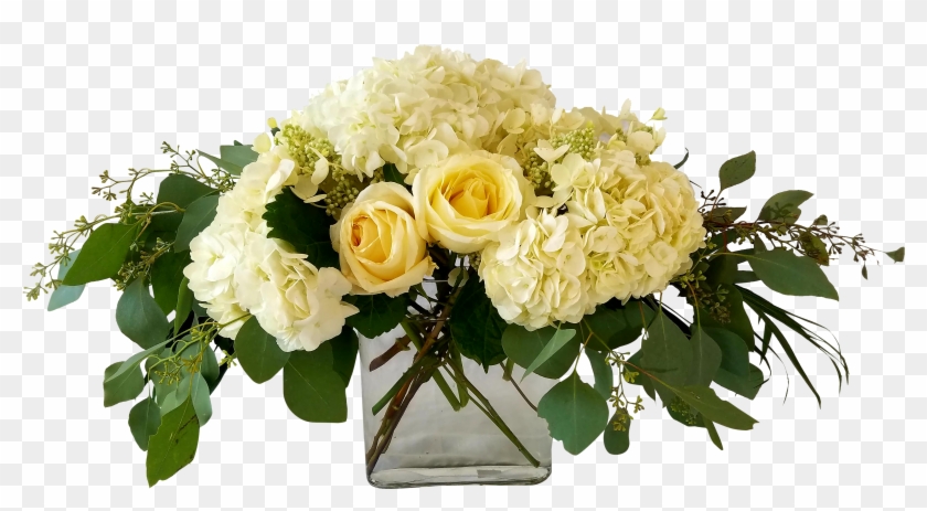 White Lush - Garden Roses Clipart