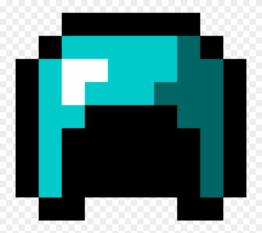 Diamond Helmet - Minecraft Diamond Helmet Png Clipart #4513798