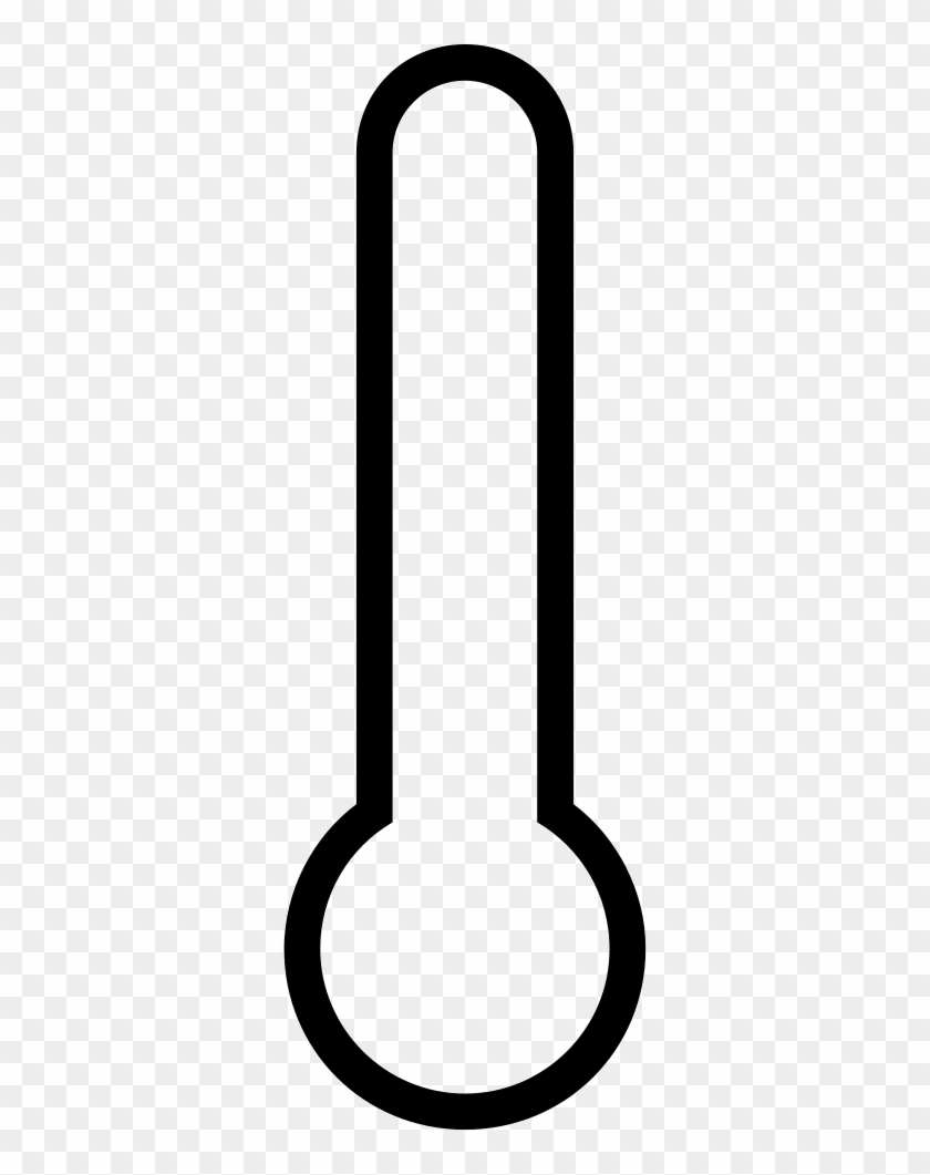 Temperature Outline Interface - Thermometer Outline Clip Art - Png Download #4514571