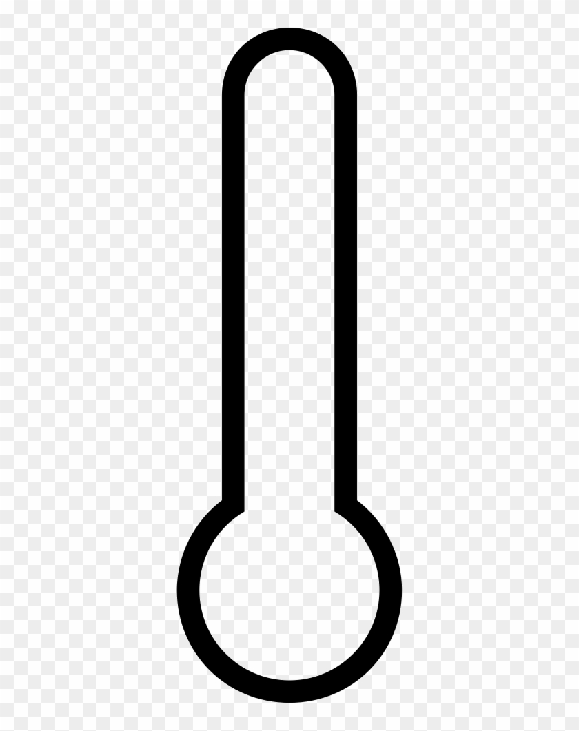 Temperature Outline Interface - Thermometer Outline Clip Art - Png Download