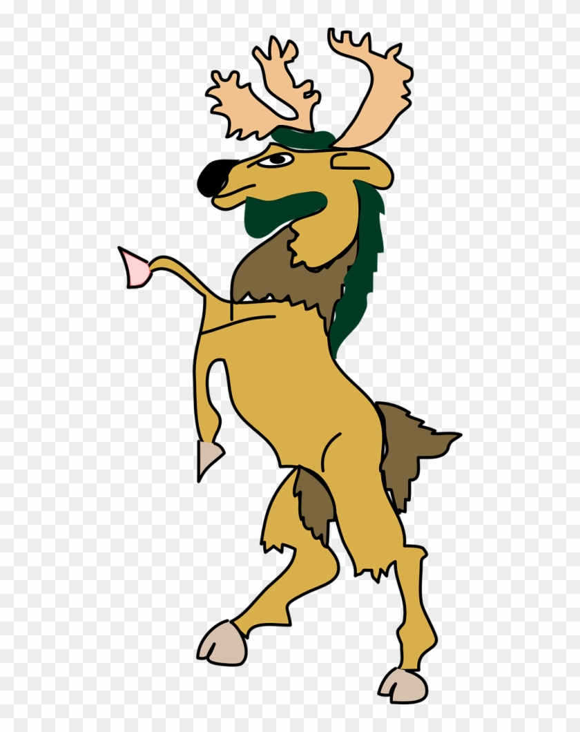 Tree Abstract Background - Clipart Moose Standing Up - Png Download #4515424