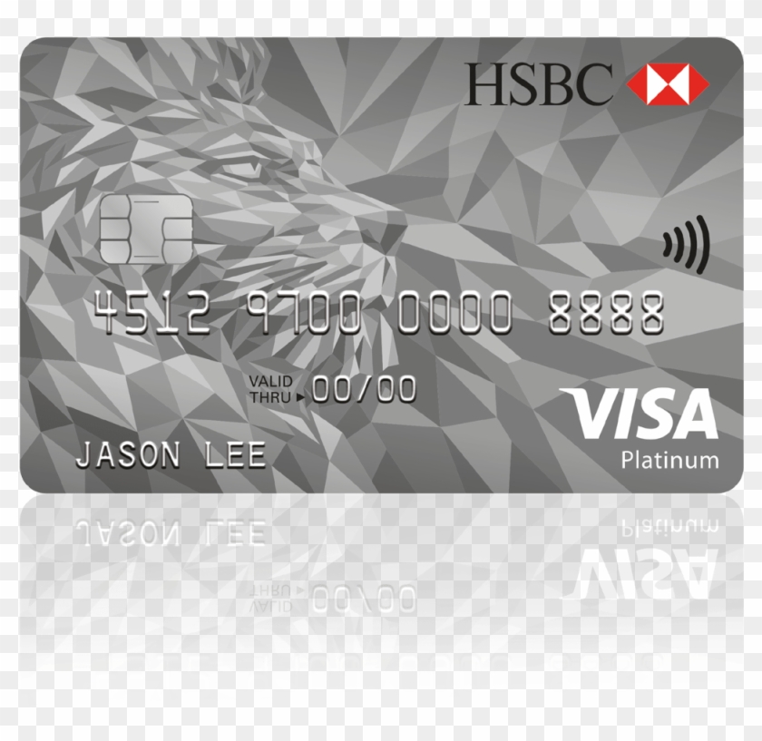 Hsbc Visa Platinum Credit Card - Hsbc Visa Platinum Card Clipart