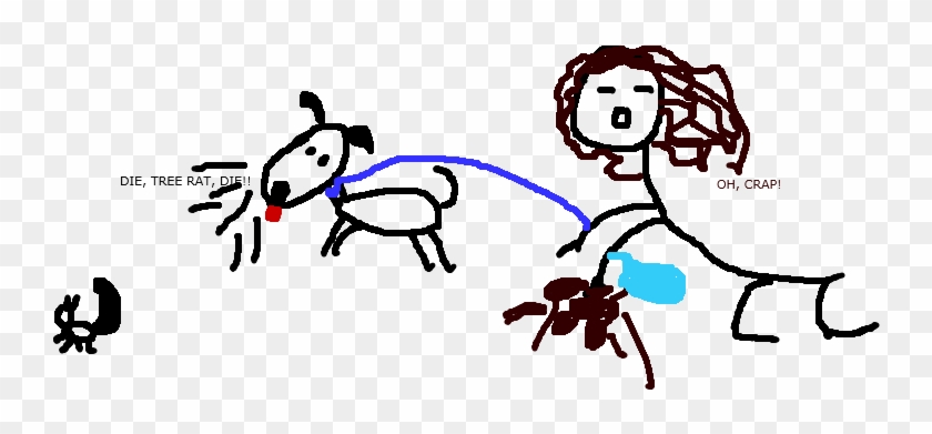 Well, A Evil Tree Rat Squirrel Ran Across The Street, - Cartoon Clipart