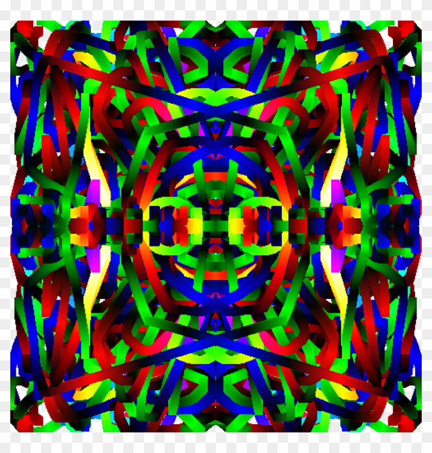 Rainbow Splatter - Psychedelic Art Clipart #4516206