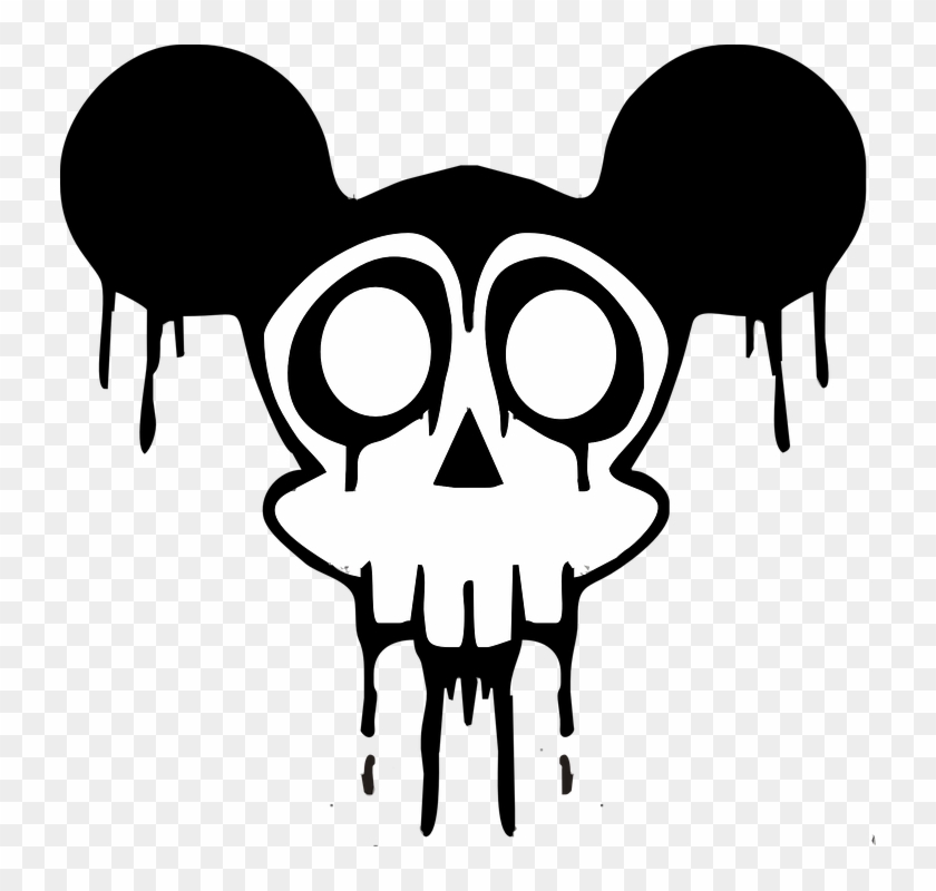 Creepy Png - Mickey Mouse Decal Sticker Clipart #4516273