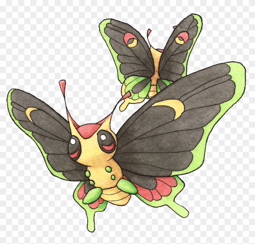 #010 Caterpie / #011 Metapod / #012 Butterfree Clipart #4516639