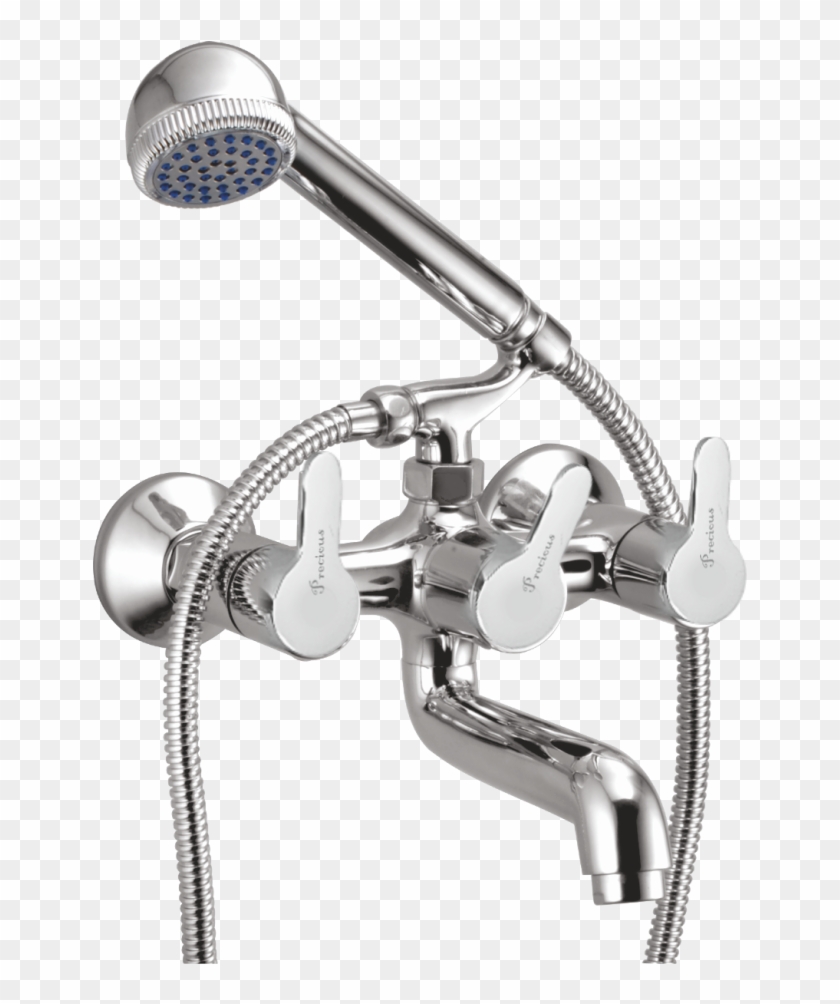 Wall Mixer Telephonic With Crutch - Shower Head Clipart