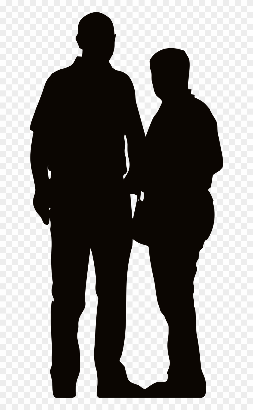 Boy Couple Female Girl Human Png Image - Gay Couple Silhouette Png Clipart #4517854