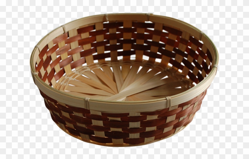 Basket, Wicker, Ø29cm, 8cm, Natural/brown - Storage Basket Clipart