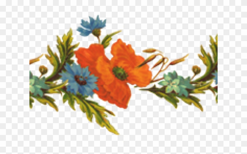 Flower Border Line Hd Png Clipart