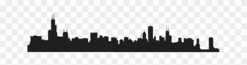 Chicago Skyline Wall Decal - Lake Michigan Clipart #4518243