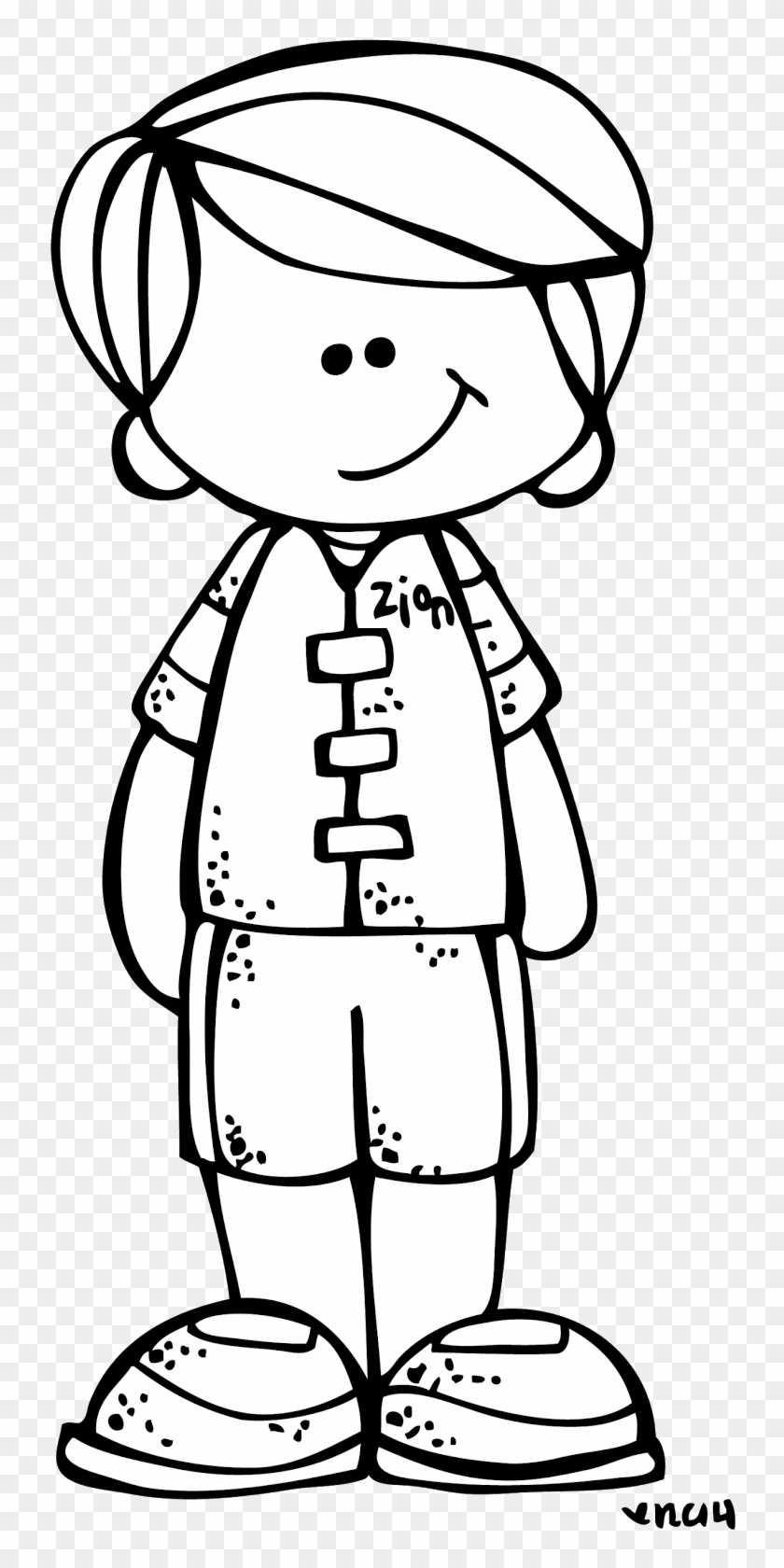 Melonheadz Boy Clipart Black And White - Png Download