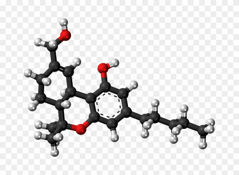 Metabolites Modeled In 3d - Thc Molecule Structure 3d Clipart