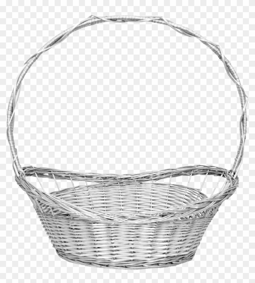 Full Willow Plait White Basket 10030eb 10030eb Cambio - Sketch Clipart