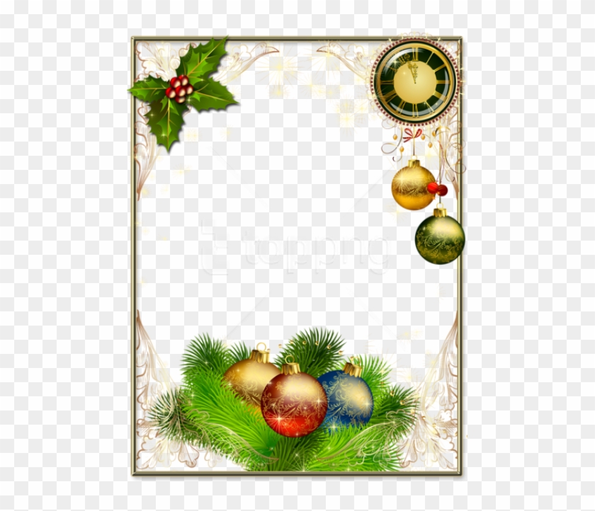 Free Png Best Stock Photos Christmas Photo Frame With - Рамки С Новым 2019 Годом Clipart #4519571