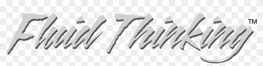 Fluid Thinking Logo Png Transparent - Calligraphy Clipart #4519605