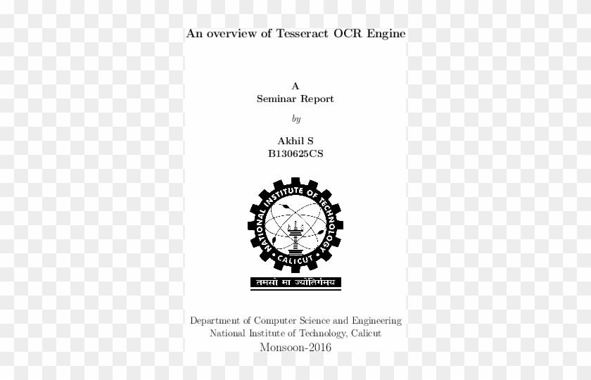 Pdf - Nit Calicut Clipart