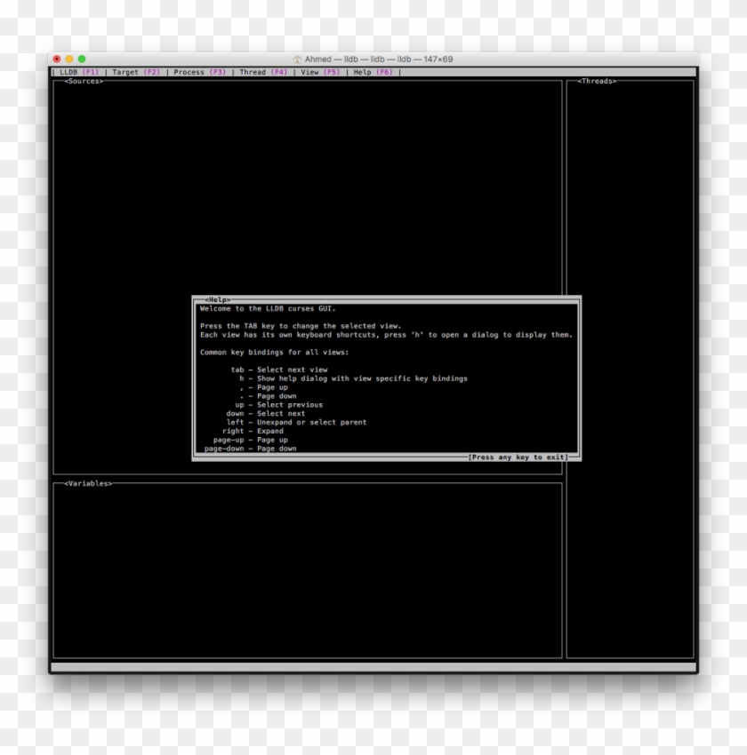 This Is How Lldb Gui Mode Looks Like - Atom Distraction Free Mode Clipart #4519992