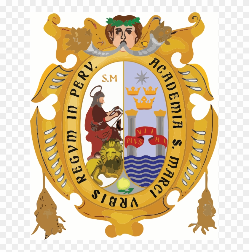 Unmsm Escudo C - San Marcos Logo Png Clipart