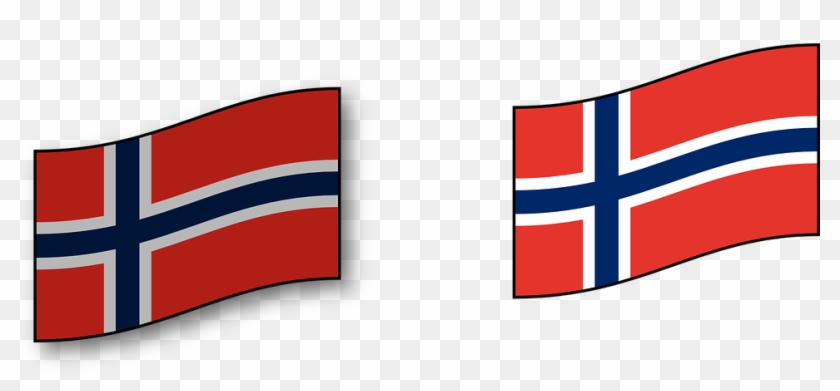 Norway Scandinavia Flag Country - Norway Flag Clip Art - Png Download