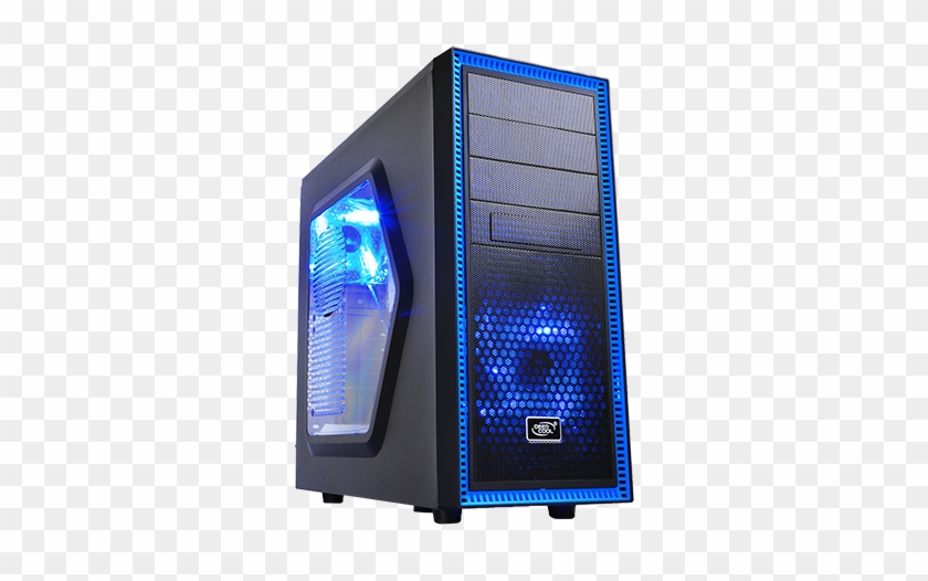 Deepcool Computer Pc Blue Tesseract Computer Case - Deepcool Tesseract Sw Atx Case Clipart