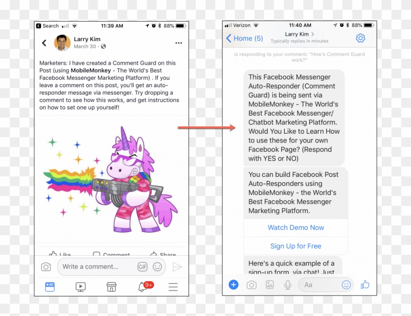 Facebook Post Comment Guard - Auto Response For Facebook Messenger Clipart #4520967
