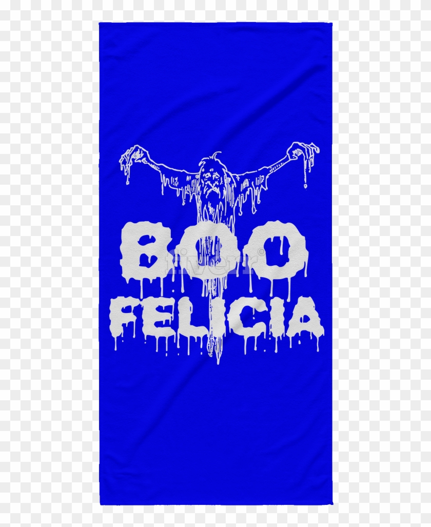 Boo Felicia Halloween Funny Beach Towel - Click Click Boom Clipart