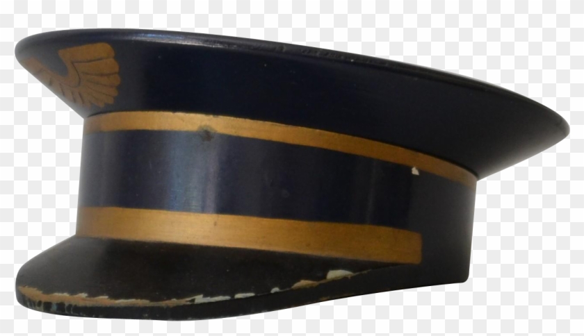 Vintage Pilot Captain Trinket Box - Wood Clipart #4522308