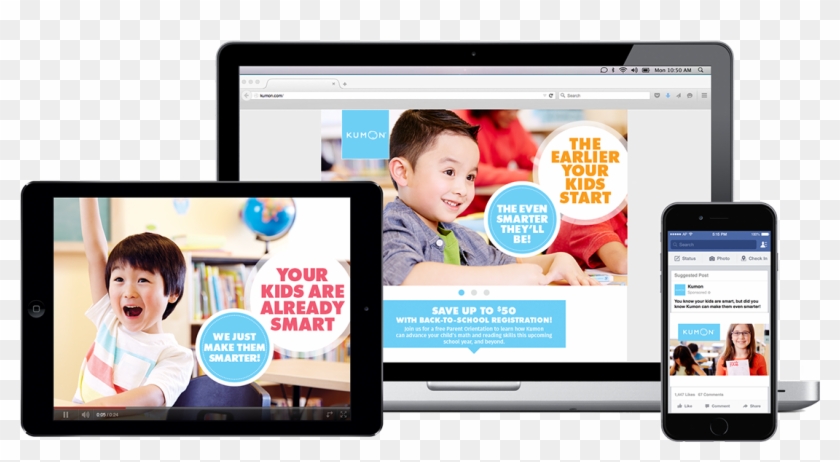 Kumon Facebook Landingpage Video - Facebook Kumon Clipart