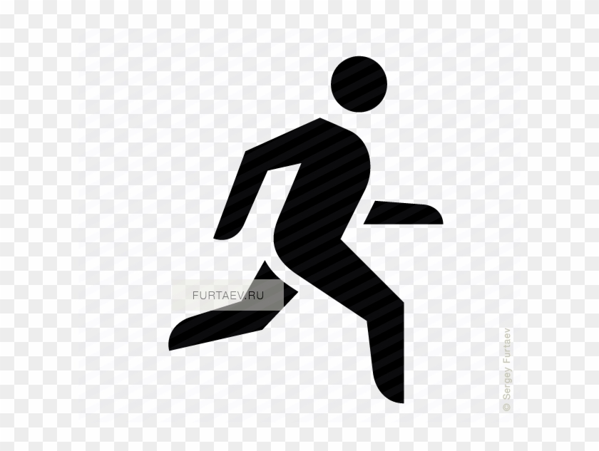 Running Man - Running People Pictogram Vector Clipart