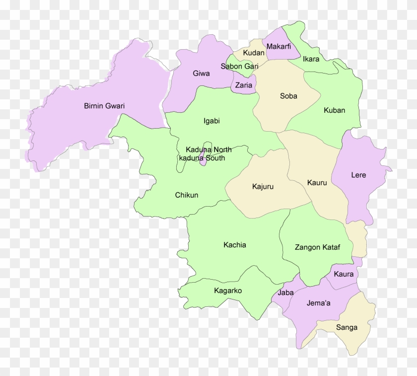 Kaduna Map Kaduna State Generates N200m Revenue From - Kaduna State Local Government Areas Clipart