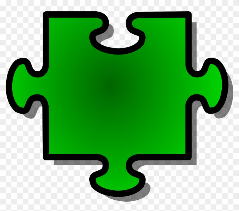 Jigsaw Puzzle Piece Shape Green Png Image - Transparent Background Puzzle Piece Clipart #4524028