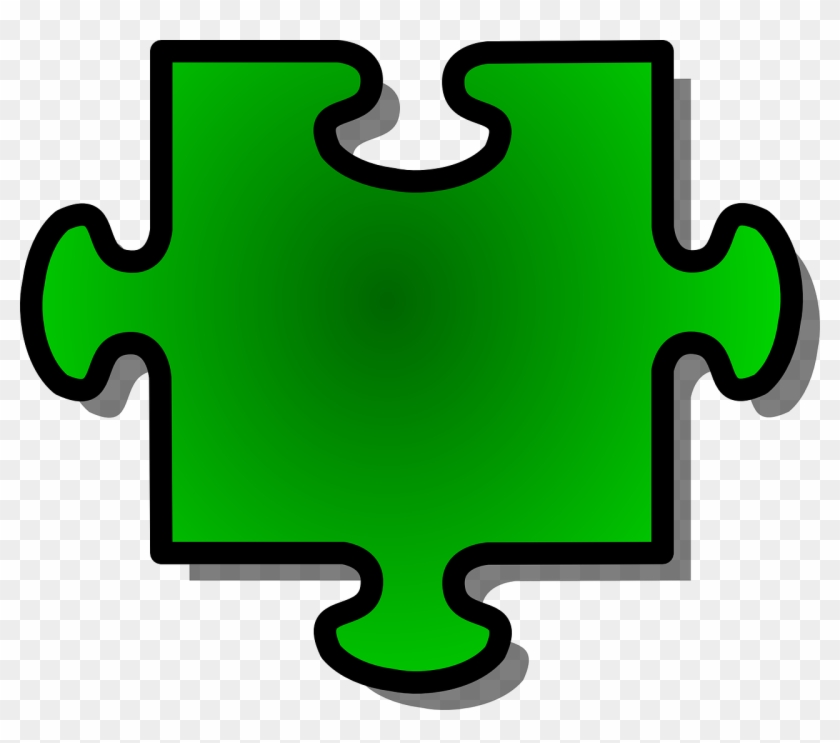 Jigsaw Puzzle Piece Shape Green Png Image - Transparent Background Puzzle Piece Clipart