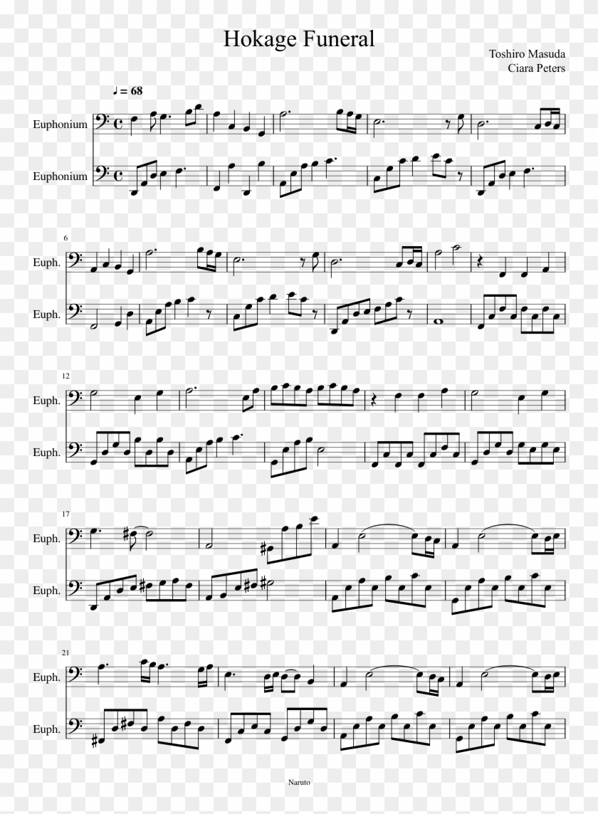 Grief And Sorrow Sheet Music Clipart 4525228 Pikpng