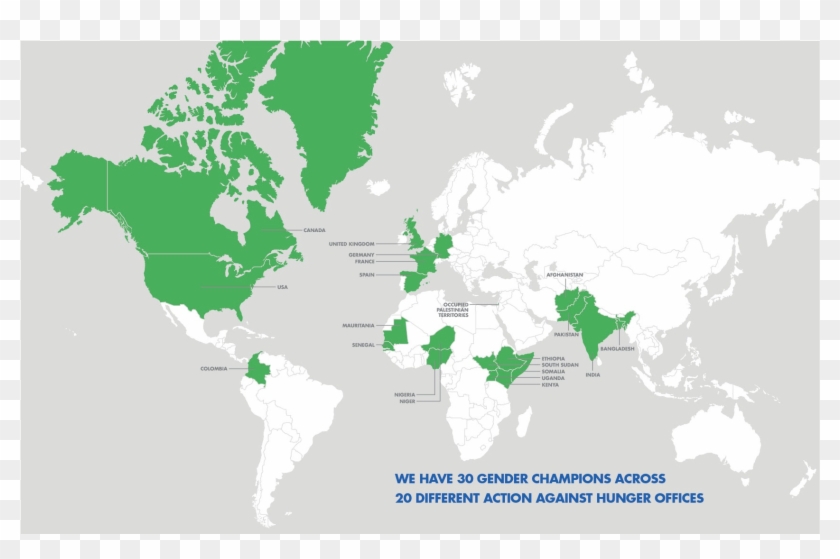 Contact - Map Action Against Hunger Clipart #4525296