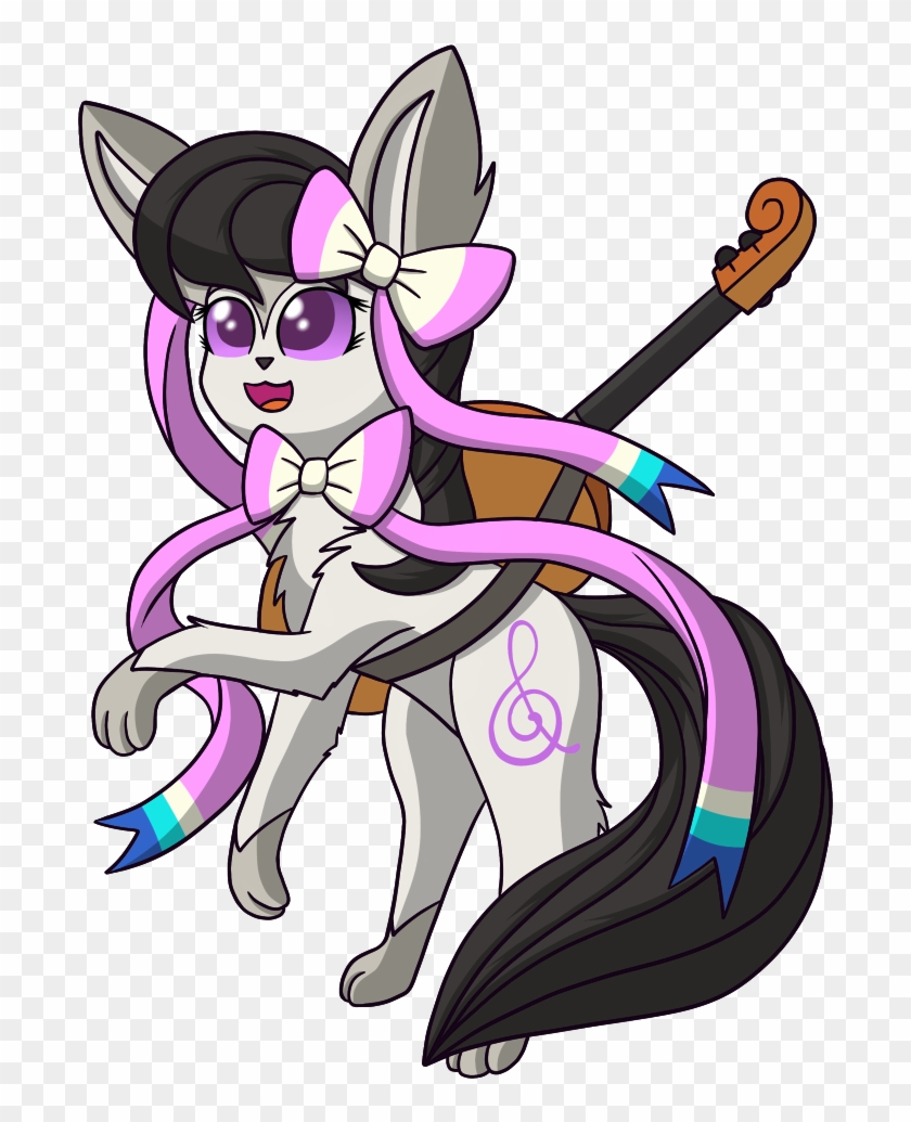 Scramjet747, Bow, Cello, Crossover, Ninfia, Nymphia, - Cartoon Clipart #4525365