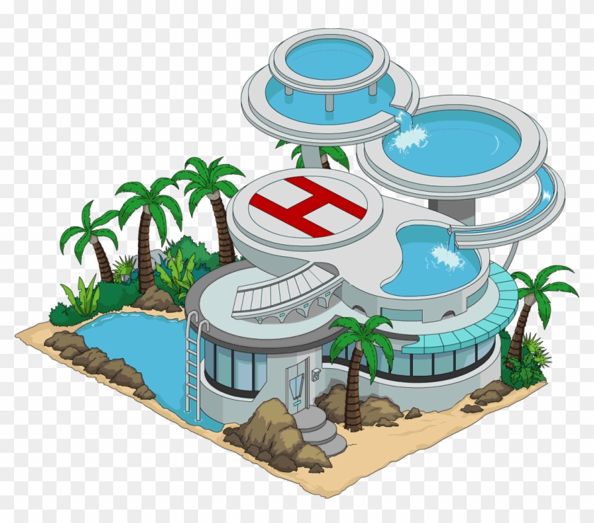 Tapped Out Beachhouse Old Design Clipart #4526291