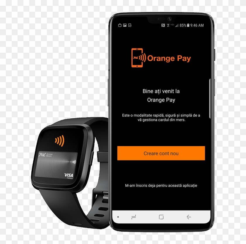 Orange-pay - Smartphone Clipart #4526443