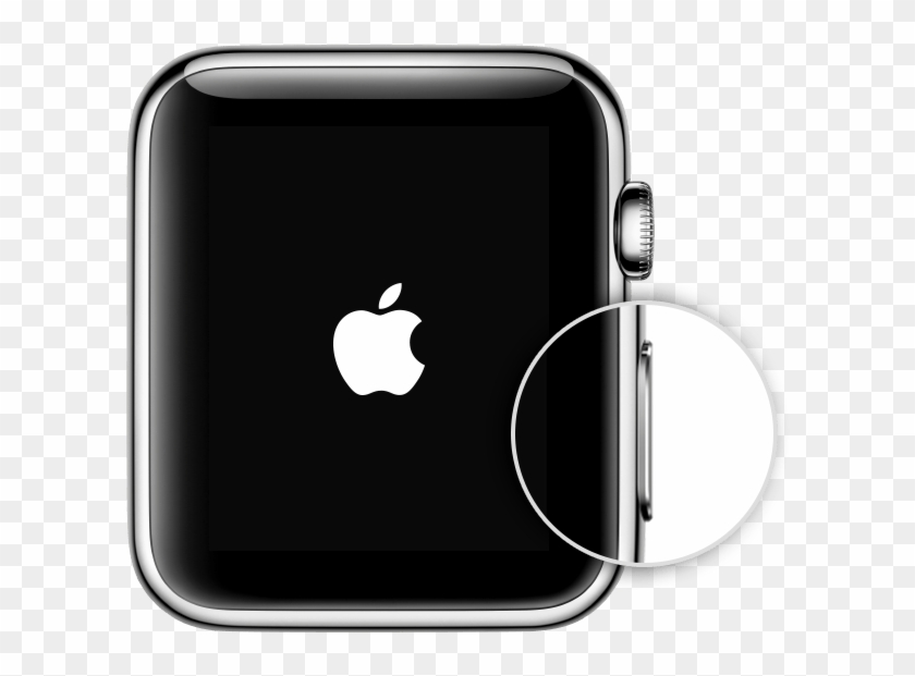 Side Button - Apple Watch Stuck Logo Clipart #4526481