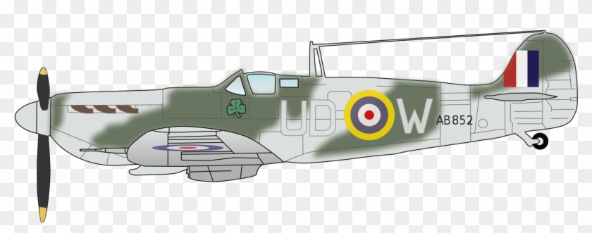 Supermarine Spitfire Finucane - North American P-51 Mustang Clipart #4526865