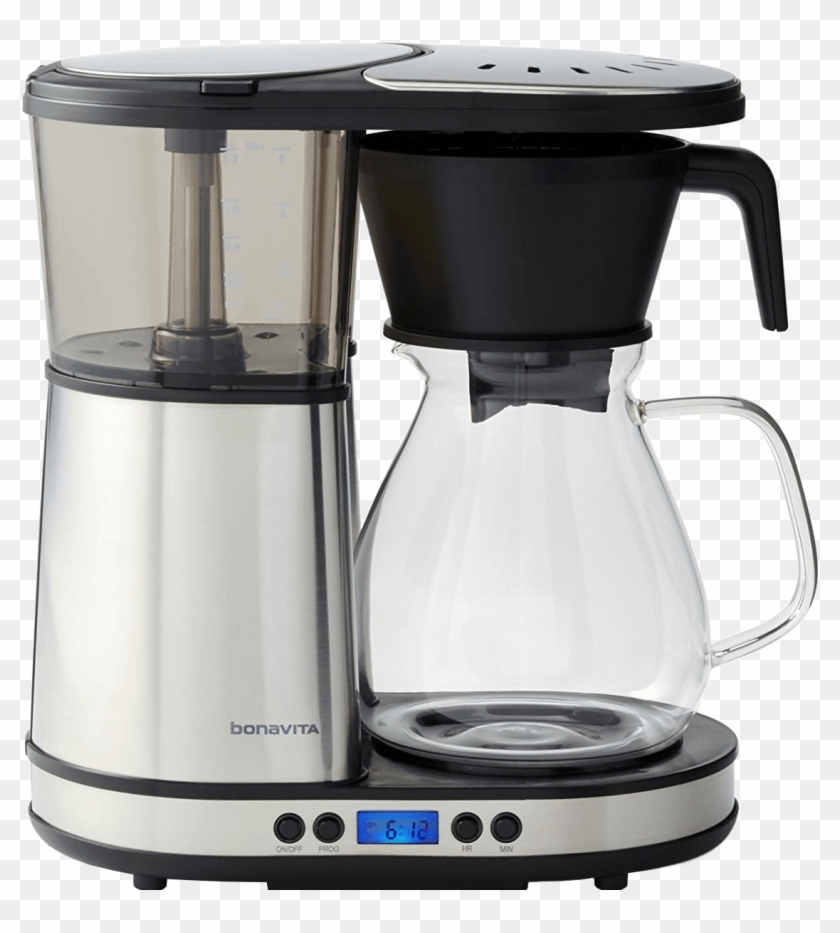 Bonavita Glass Programable 8-cup Coffee Maker W/ Hot - Bonavita Coffee Maker Glass Clipart #4526961