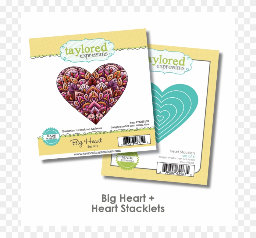 Big Heart & Heart Stacklets Set - Heart Clipart #4527531