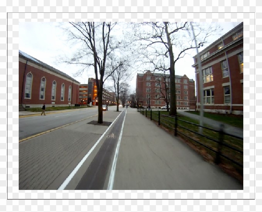 Blake Rides Next To, But Not In, The Bike Lane On Lincoln - Street Clipart #4527964
