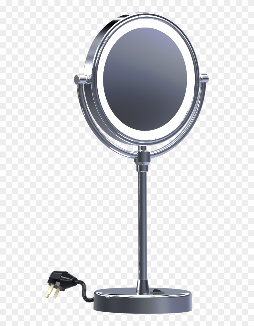 This Round Table Mirror Has A 5x Magnifier On The Front - Circle Clipart #4528193