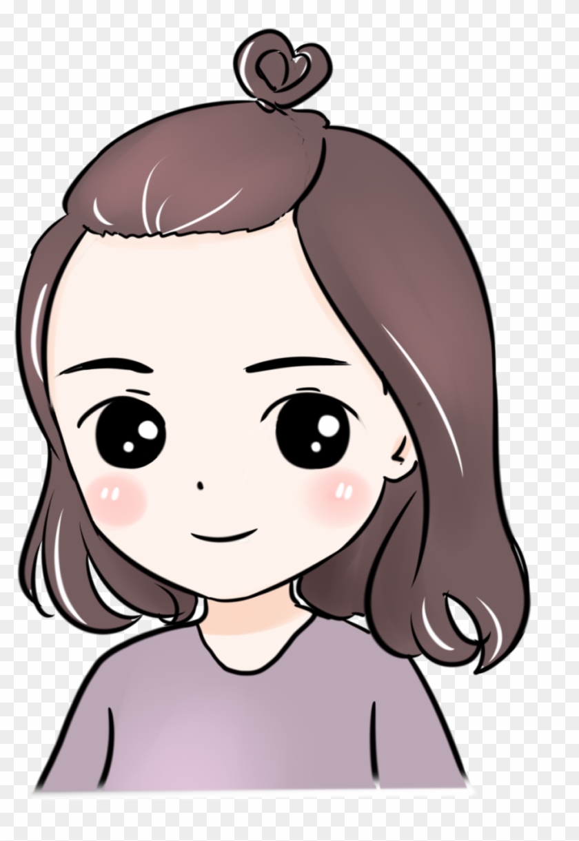 Cute Girl Avatar Vector Png And Psd - Cartoon Clipart