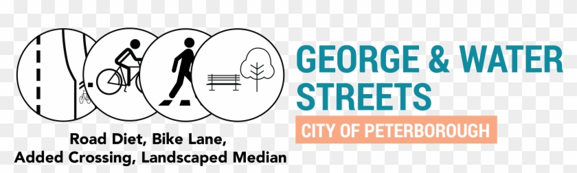 George Street And Water Street In Peterborough Are - Graphic Design Clipart