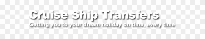 Cruise Ship Transfers Text - Monochrome Clipart #4528749