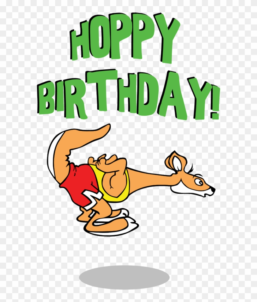 Kangaroo Happy Birthday - Happy Birthday Kangaroo Gif Clipart #4529361