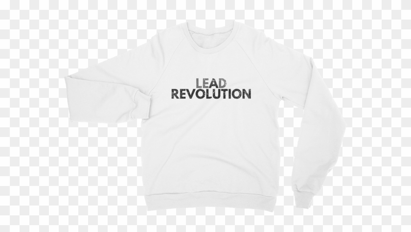 White Lead A Revolution Crew Neck Sweater - Sweater Clipart #4529548